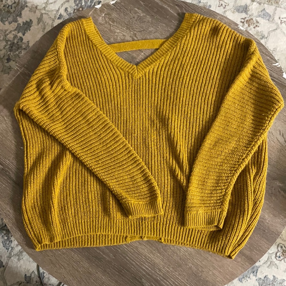 Forever 21 Mustard Sweater